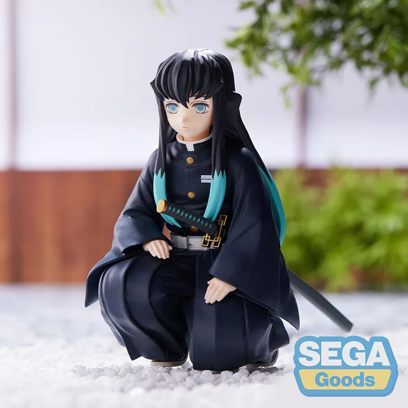 

10 см SEGA Demon Slayer Tokitou Muichirou на корточках настольная пейзажная модель подарок на день рождения