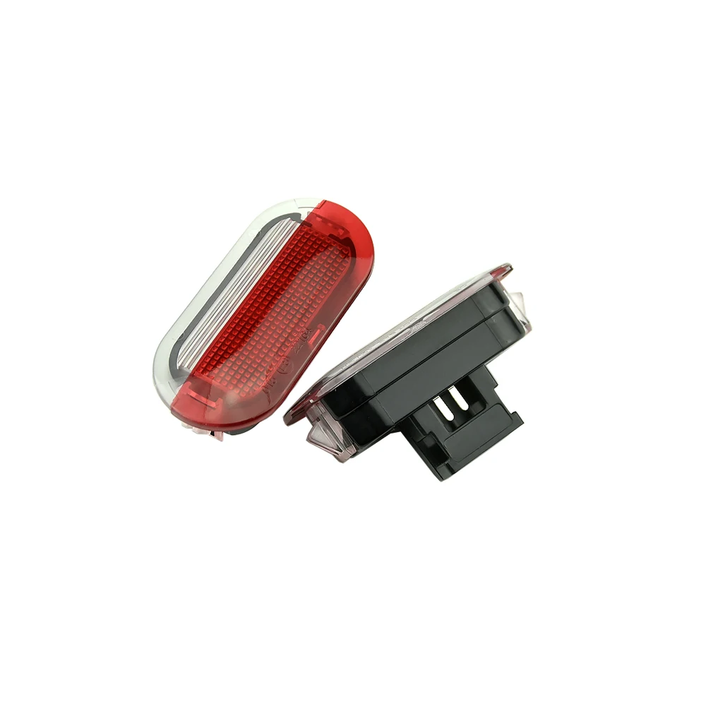 For VW Golf Beetle Jetta Bora Sharan Skoda Octavia Seat Alhambra Leon Toledo 2PCS LED Door Courtesy Lights Under Warning Lamps