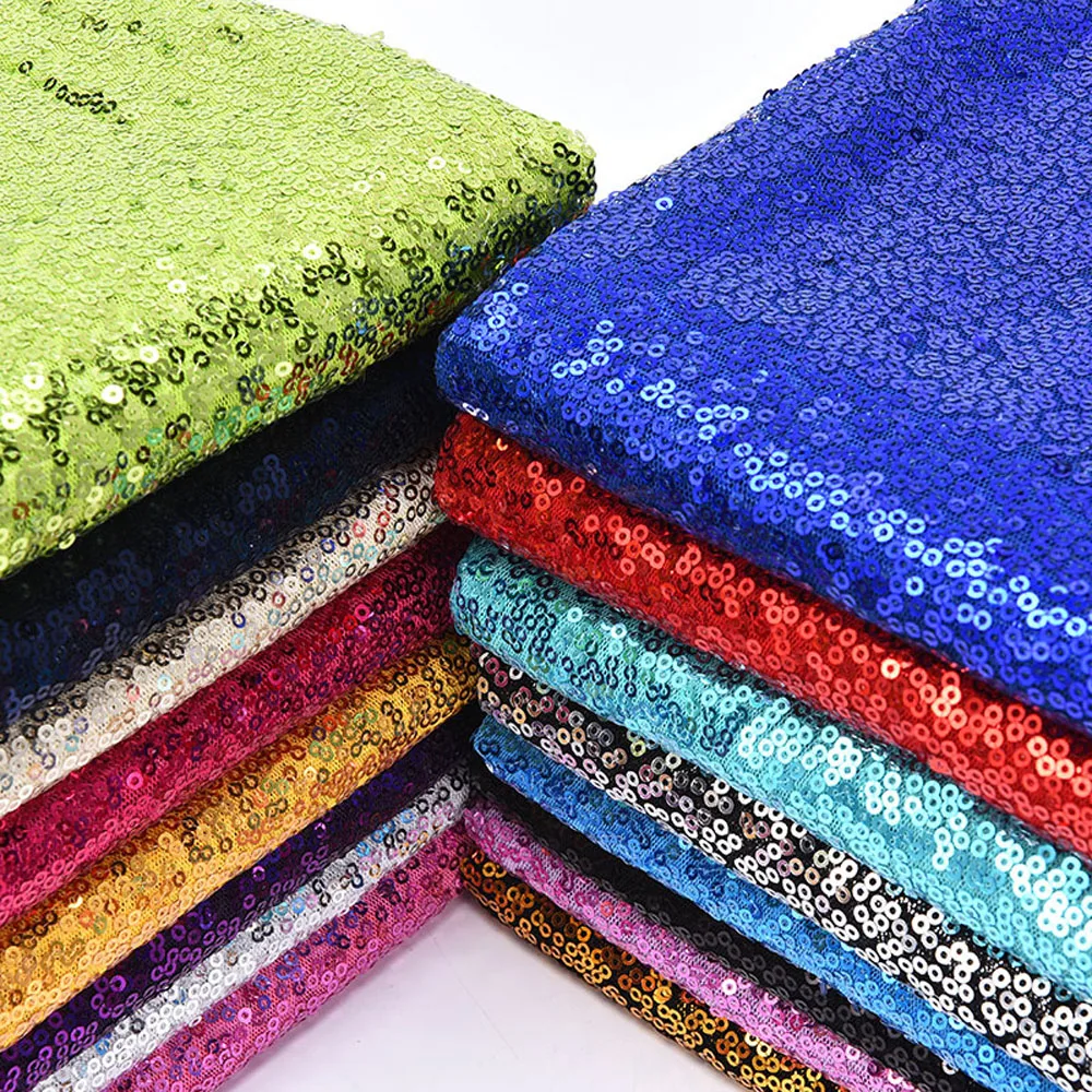 100cmx130cm Sequin Fabrics Cloth For Dress Performance Costume Wall Clothes Tablecloth Handmade DIY Accessories Crafts Fabric