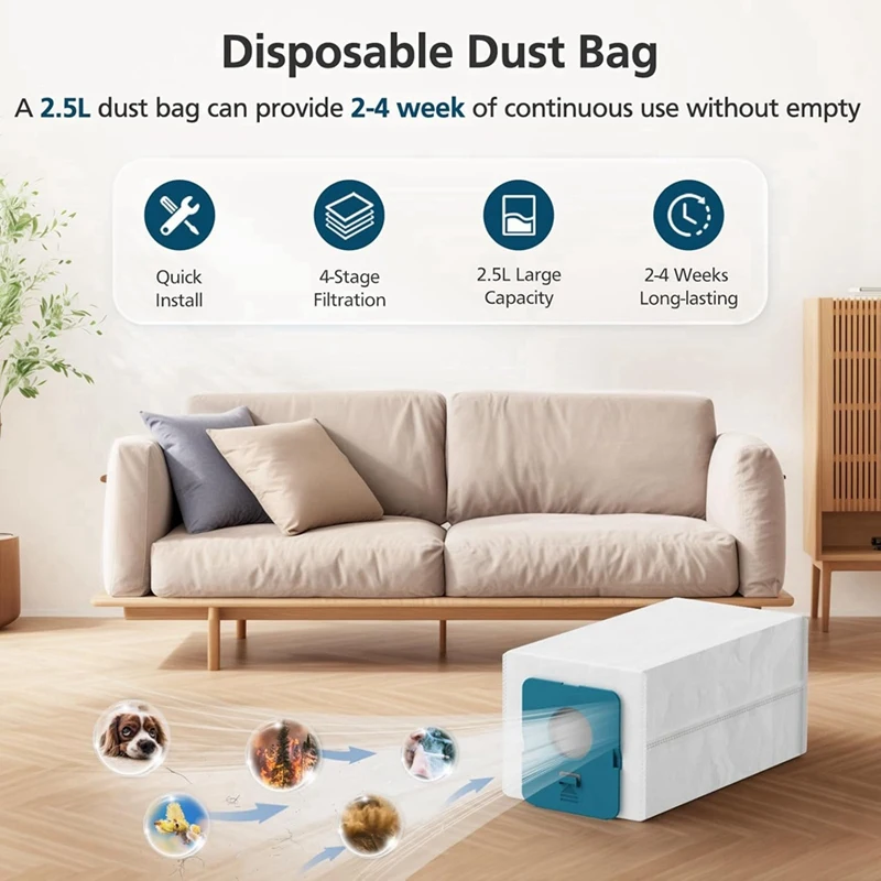 كيس غبار مكون من 12 عبوة من أكياس الغبار VCA-ADB953 للمكنسة الكهربائية Jet Cordless Stick، مقارنة بالجزء VCA-ADB953/AA