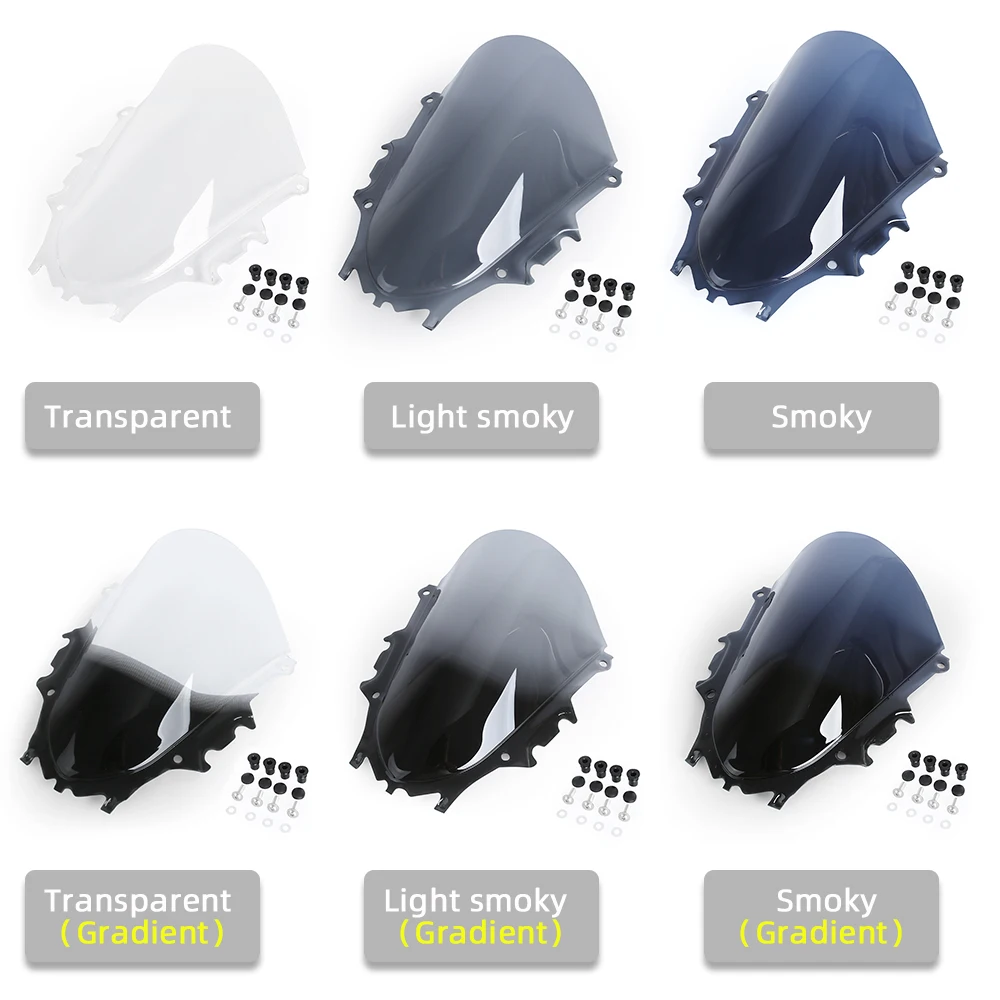 

Motorcycle Windscreen For YAMAHA YZF R3 R25 2019+ 3mm Thick Windshield Fairing Racing Sport Touring Double Bubble Wind Deflector