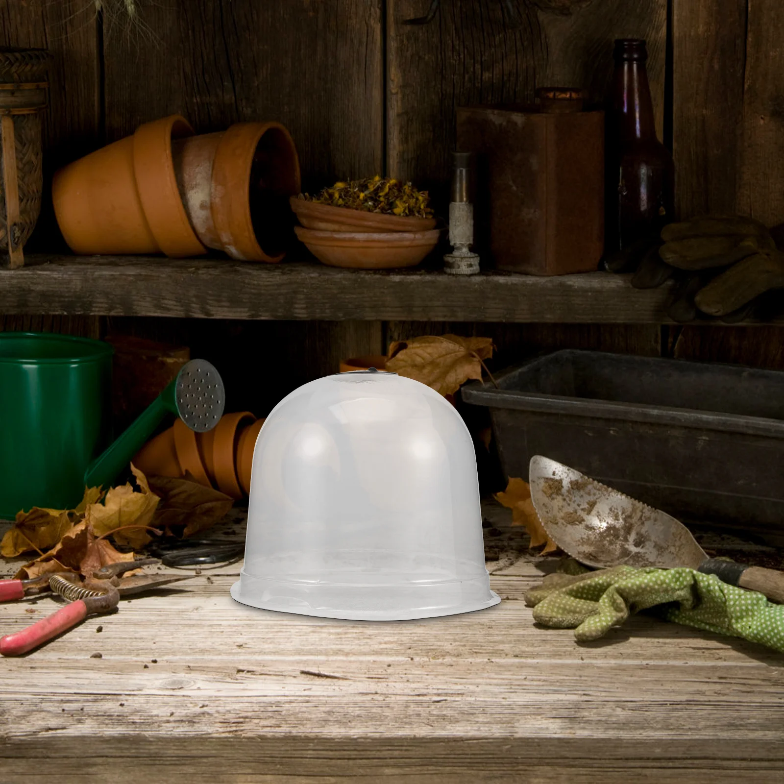 1 مجموعة حديقة قبة غطاء النبات البلاستيك الشفاف تنفس حماية الصقيع للنباتات في الهواء الطلق قاء زجاجي قبة الرطوبة القباب البستنة #6