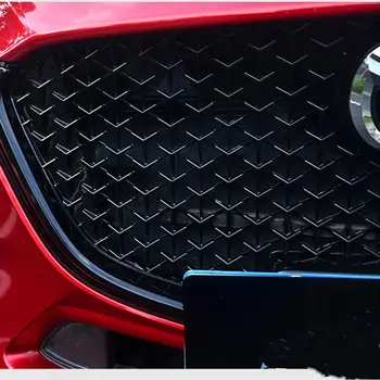 適用於馬自達3 Axela 2017-2022款汽車的前蜂窩格柵保險桿進氣口引擎蓋散熱器網狀蜂窩風格格柵天空格柵改裝件 8 最佳銷售 馬自達3前格柵 - №4