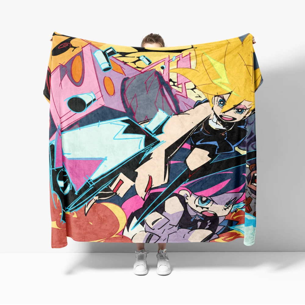 Anime Flannel Blanket for Sofa Decoration Stocking Angel creative Throw Blankets For Bed