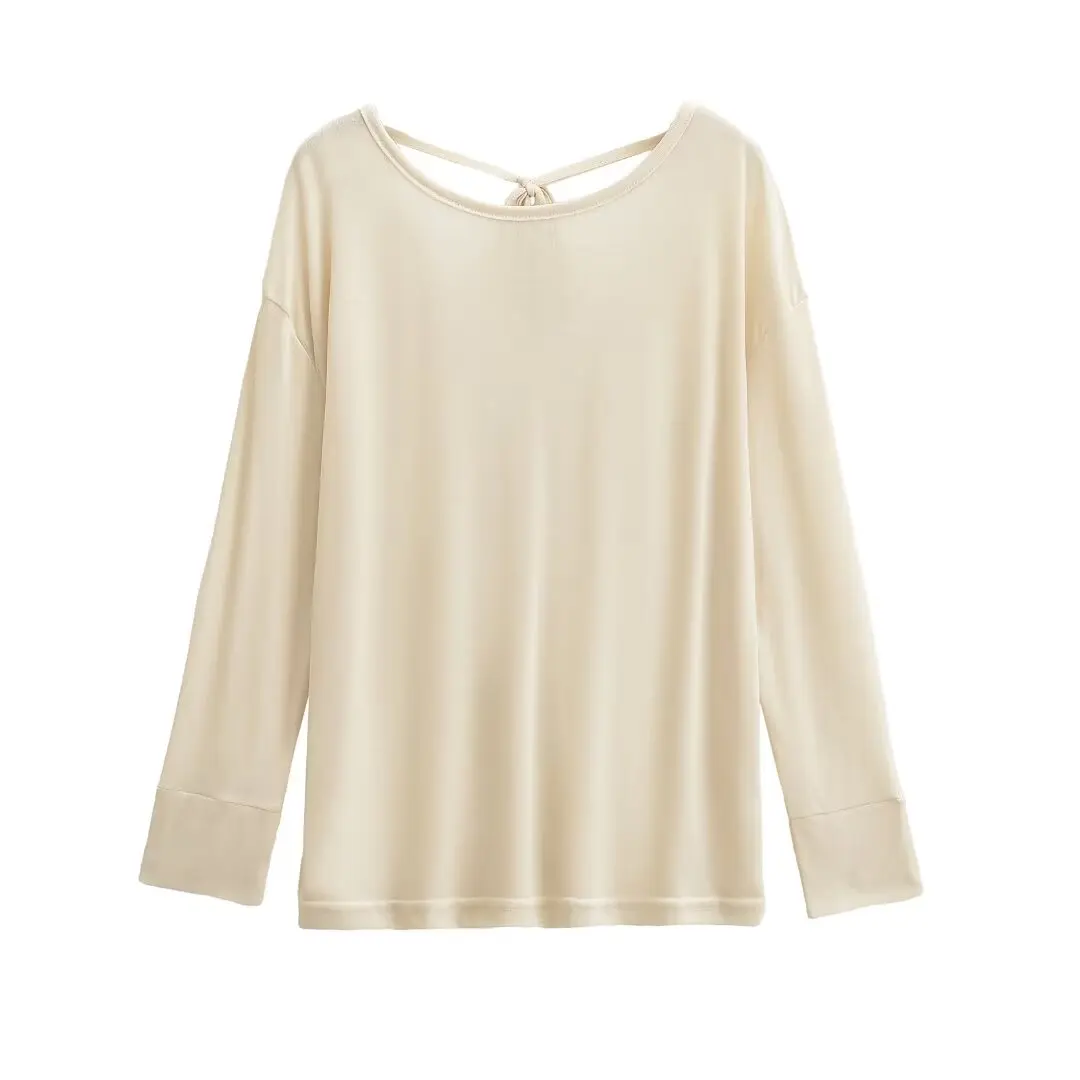 Sun Protection Bal Long Sve T-irt Women's Summer Loose Fit Dopane Mask Top Jazz Dance Cover up See tough