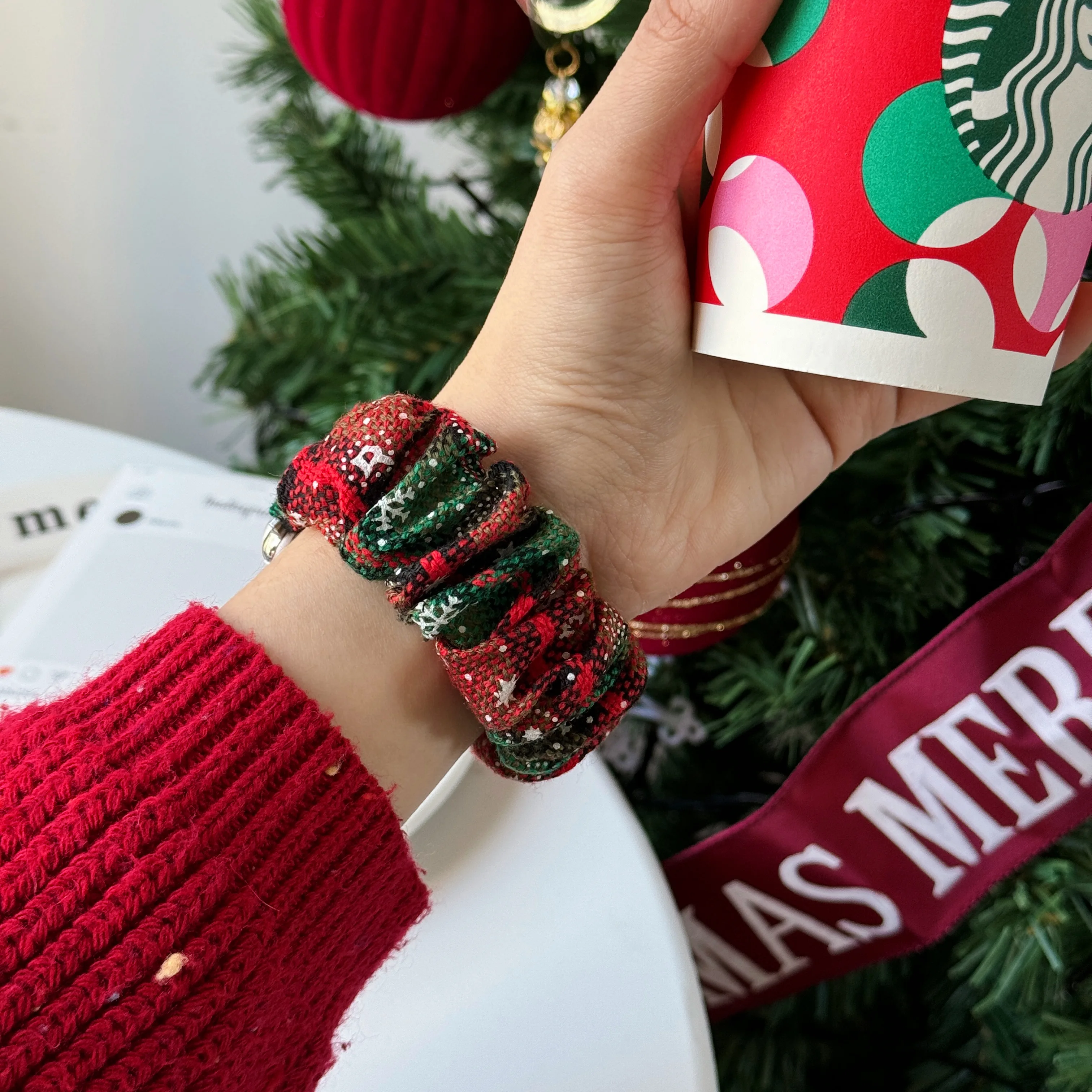 النسيج حزام مطاط ل أبل Watch10 9 8 7 6 SE 41 45 49 مللي متر 38/40/41 مللي متر النساء الفتيات الفرقة سوار عيد الميلاد سلسلة 10 42 مللي متر 46 مللي متر