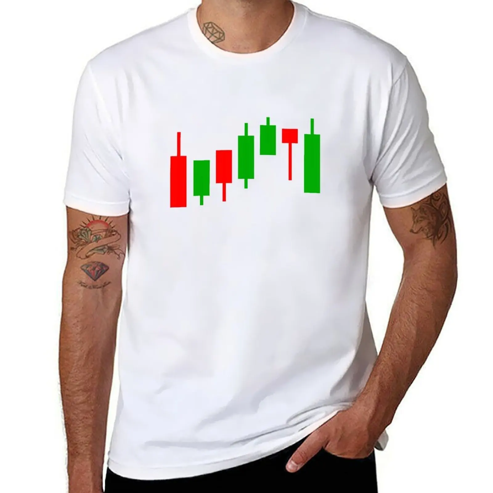 

Trading Chart Candlestick Pattern T-Shirt man t shirt cotton t shirts for man cotton funny T-Shirt