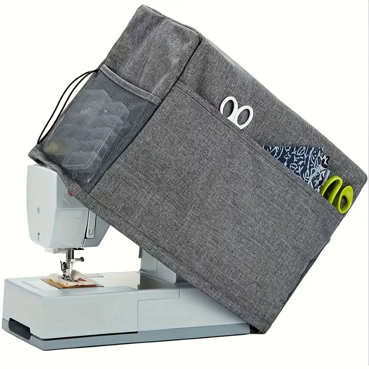 Gray household sewing dust cover set sewing tools storage bag for one pack - view 3