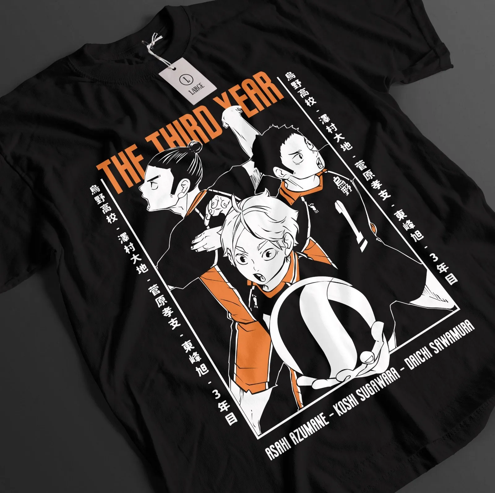 Haikyuu Shirt Shoyo Hinata Tshirt Kageyama T-Shirt Tsukki Kuroo Sport Anime Tee
