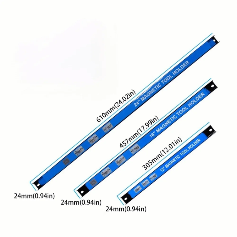 Premium Quality Magnetic Tool Organizer Heavy Duty Strong Magnetic Metal Tool Holder Space Saving Wall-Mounted Magnetic Tool Bar