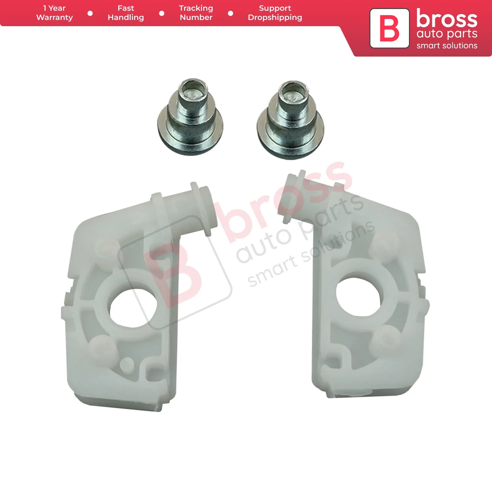 

BWR5391 Electrical Power Window Regulator Corner Clip with Pin 51337020659 Front Left or Right for BMW E46 Made in Turkey