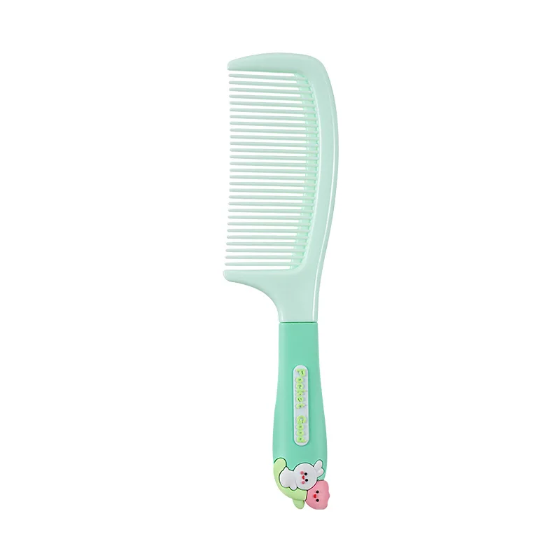 Brosse à cheveux de dessin animé mignon pour petite fille, thé au lait, document, peigne, Kawaii, ours, lapin, poignée souple, résine, accessoires