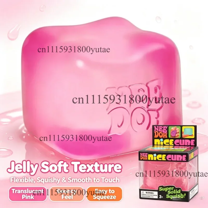 Hot In Stock Squishy NeeDoh Schylling Nice Cube Sensory Squeeze Toy with Super Solid Squish Stress Relief Anxiety Sensory Gifts