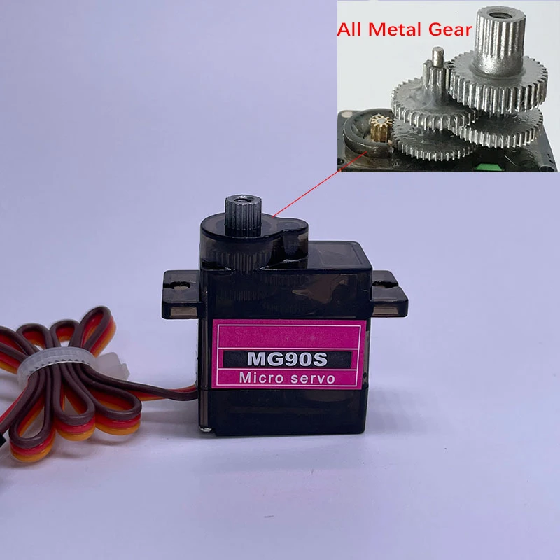 MG90S Servo 5/20Pcs All Metal Gear Upgraded Version 9g SG90 For Airplane Helicopter Car Boat MG90 9G Trex 450 RC