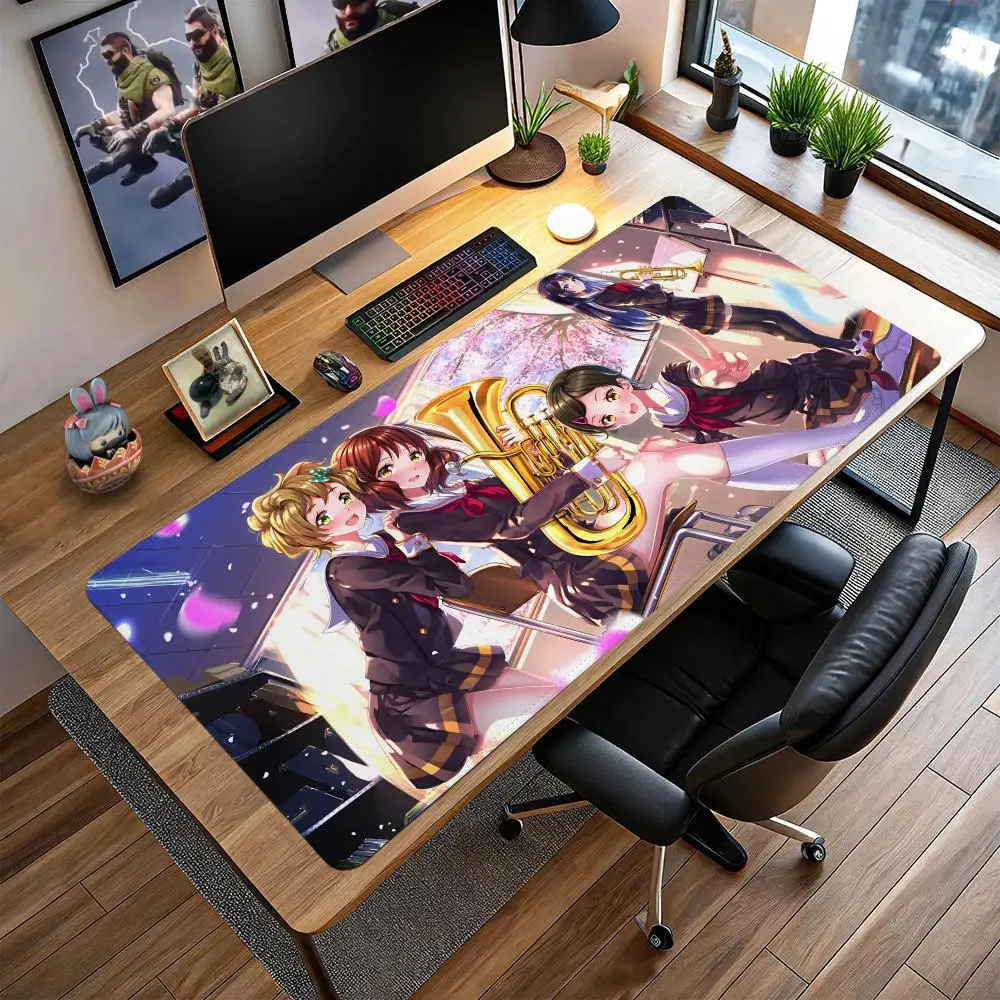 

Sound! Euphonium Mouse Pad Large gaming mat,extended desk pad,custom anime mousepad,RUB mouse mat,non slip surface