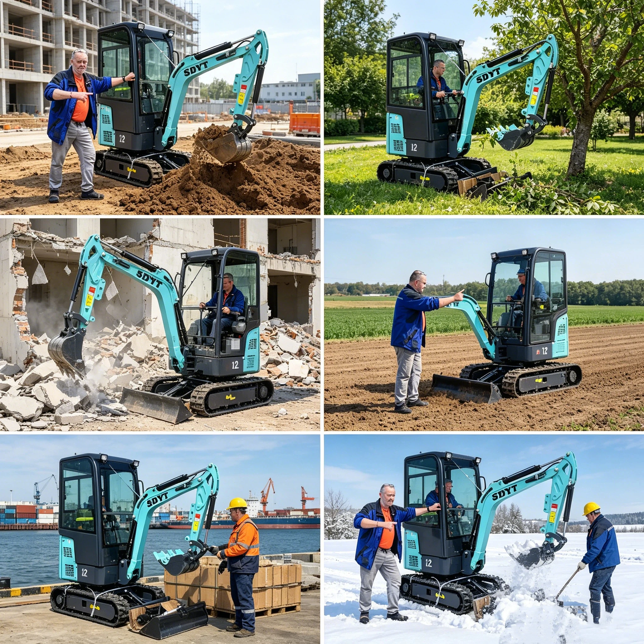 China Factory Customized Mini Excavator High Quality Kubota Engine Quick Delivery 1.2Ton Mini Excavator view 5