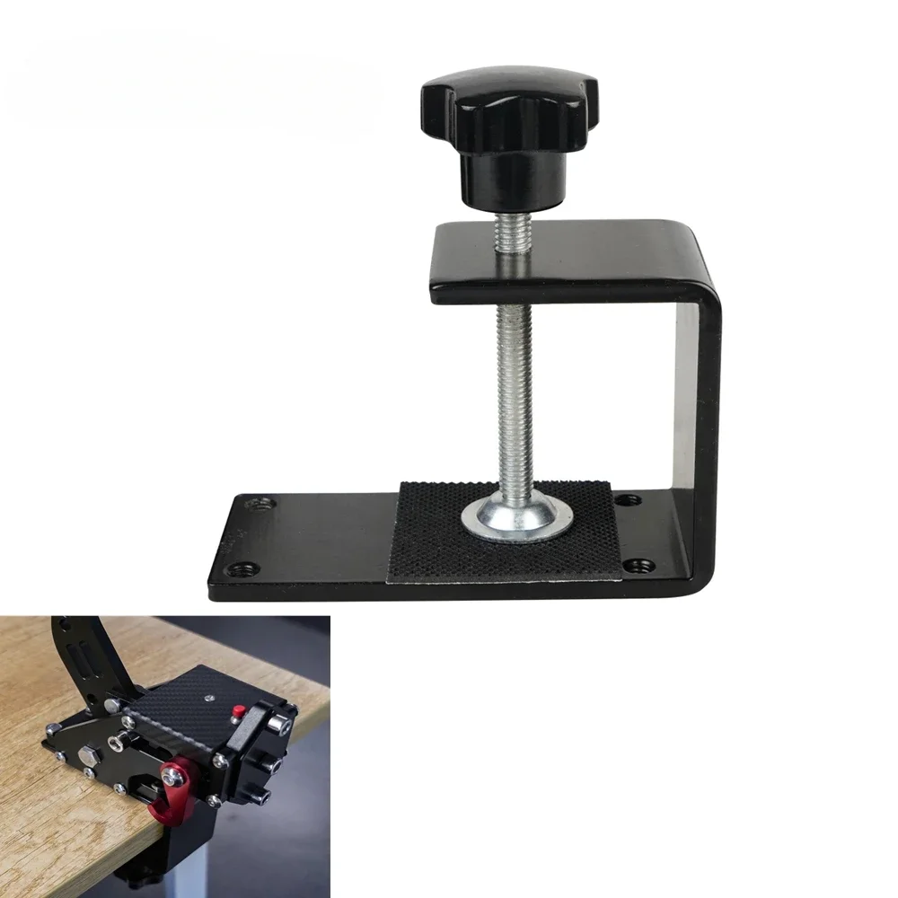 For SIM Racing Game USB Interface Handbrake Holder Fixing Clamp Bracket Or Splint Black Stainless Steel ZZ-1074A-BK