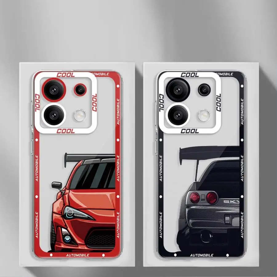 Tokyo JDM Drift Sportwagen Handyhülle für Mi 11 Lite 5G 11T Pro 11T Redmi 9A 10A 10C 12 4G 12C 13C