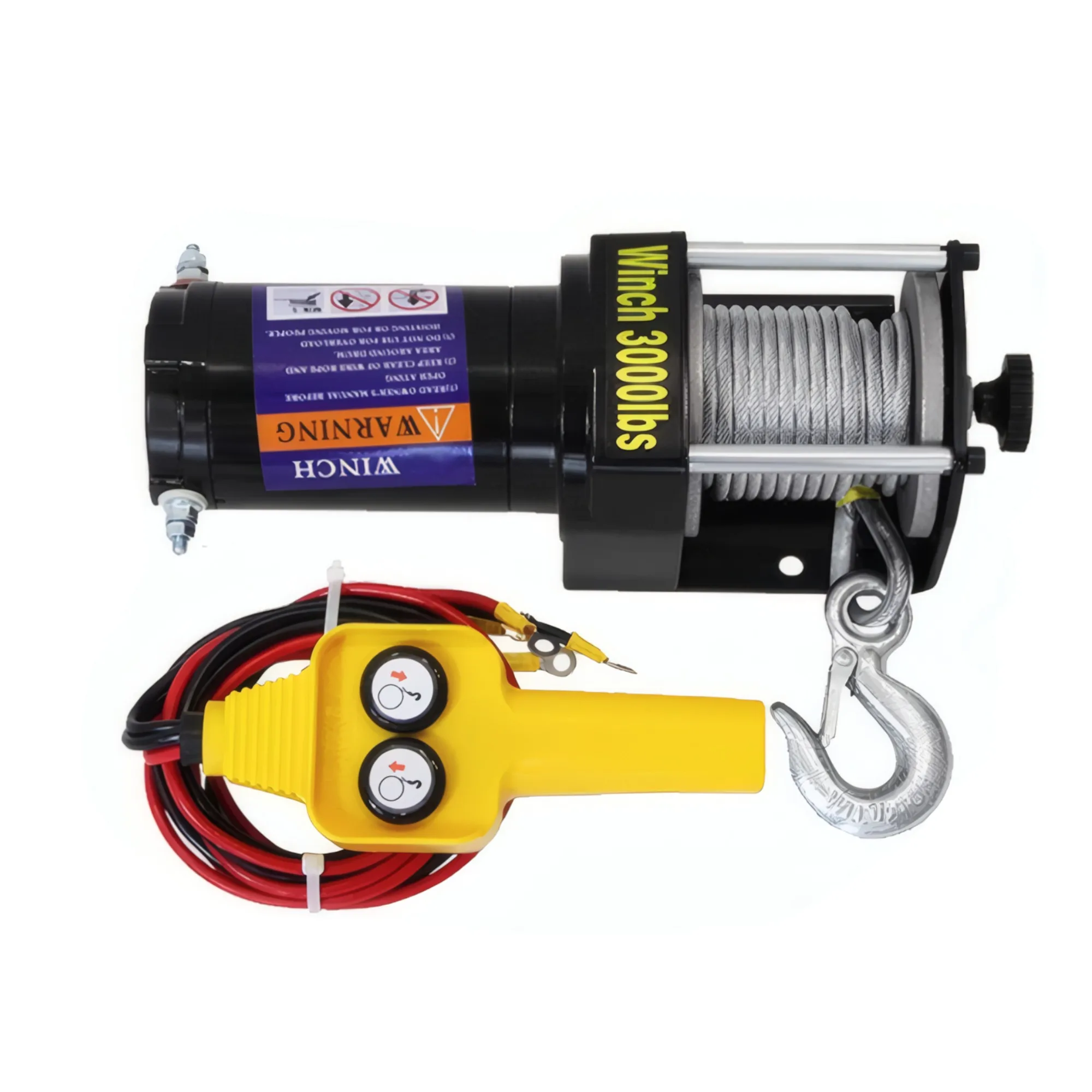 

6000LBS/3000LBS ZC off-road vehicle winch electric hoist 12V car self-rescue 24V small truck traction crane