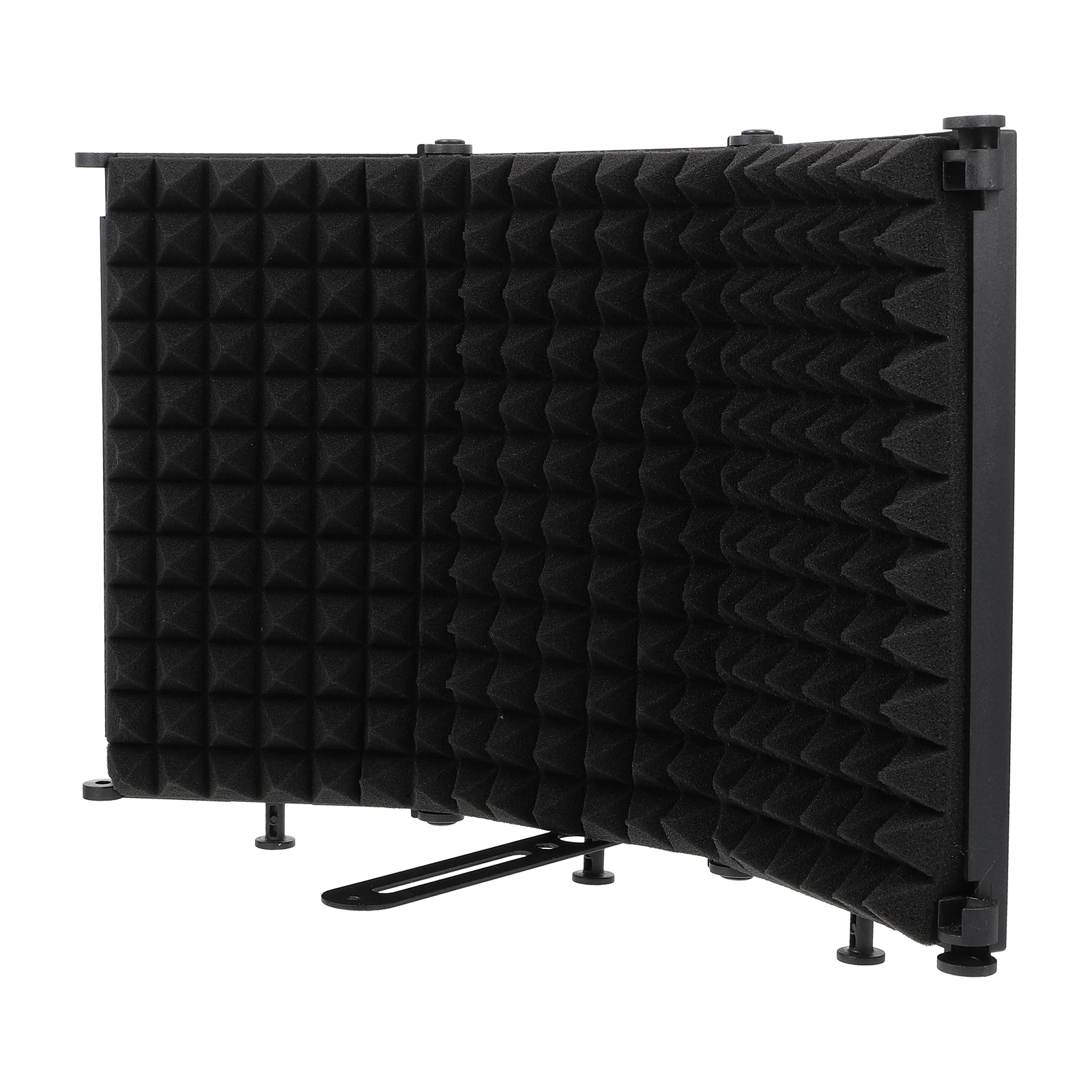 

1pc Windproof Screen Noise Reduction Partition for Studio Microphones Portable Folding 3 Panels Combination Recording Production