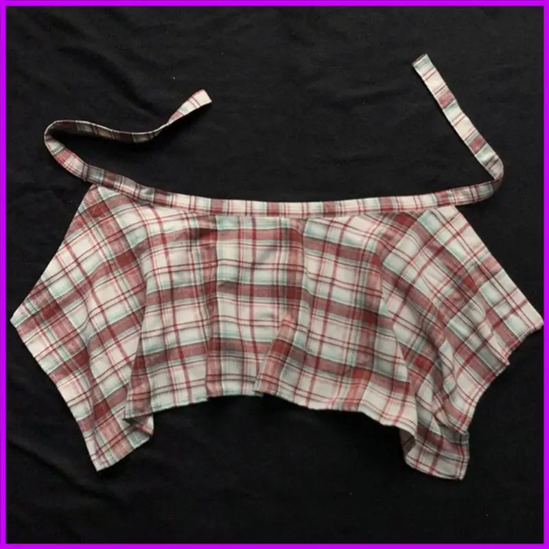 Plaids jupes hautes nœuds hémpoite asymétrique mini jupe patineuse