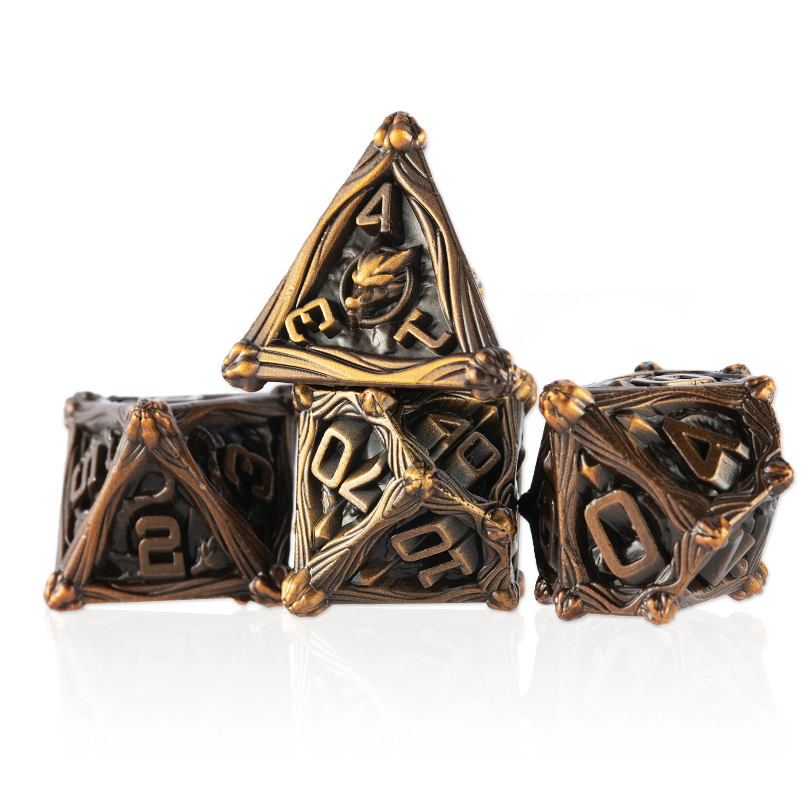 

7PCS DND Dices For Dungeon and Dragon Pathfinder Tabletop Role Playing Games RPG Polyhedral Metal Dice Set sharp edge Dice D20