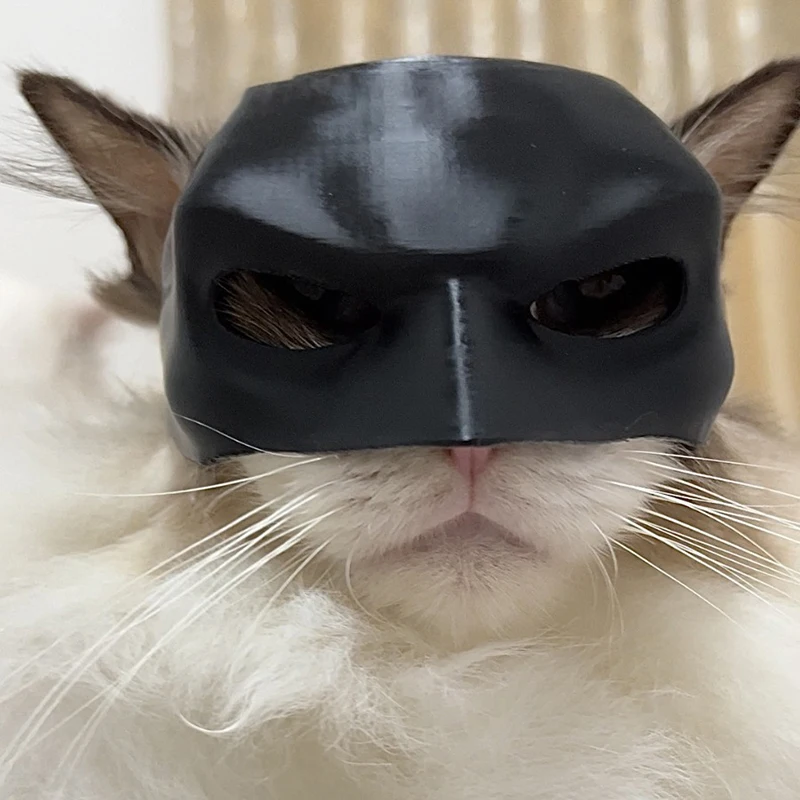 1 Pcs New Black Bat Cat Avenger Mask Pet Cat Supplies Cat Accessories Cute Bat Mask Super Cool Hero Pet Accessories