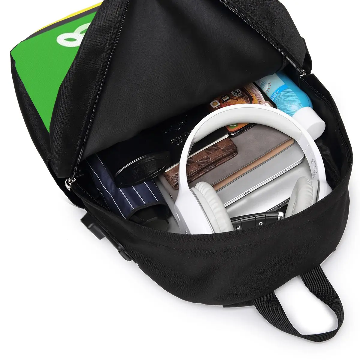 Potato Crisps Chips Pringles Print Backpack Travel Notebook Bag Computer College Student School Bag Laptop Shoulder Bags view 3