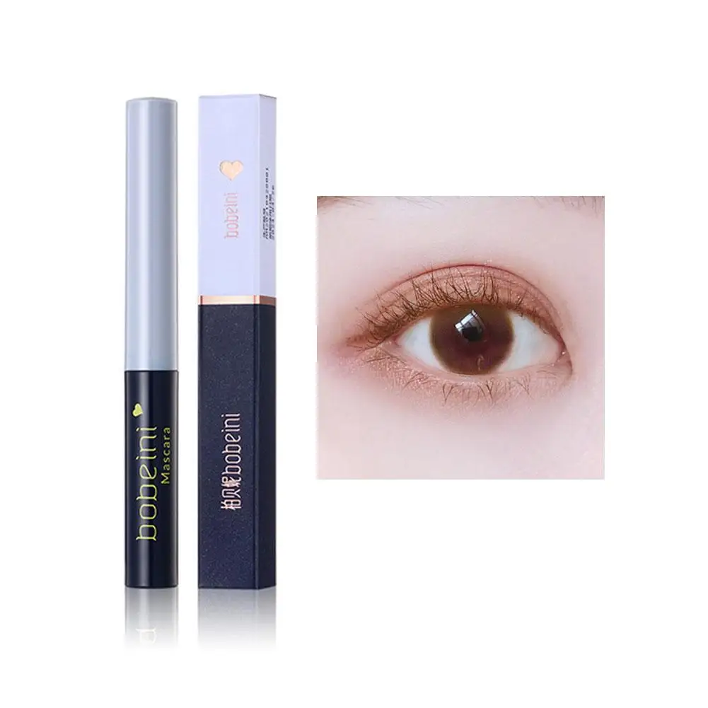 Fine Brush Head Mascara Waterproof Natural Stereoscopic Eye Mascara Curl Small Mascara Brush Thick Base Shape Curling Long Z0F2