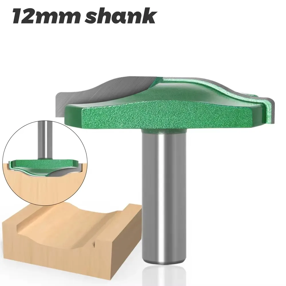 

1 шт., 12 мм, фреза с хвостовиком, резьба по дереву, фреза с приподнятой панелью и фрезой с обратной фрезой, дверная фреза Ogee, фреза Ogee