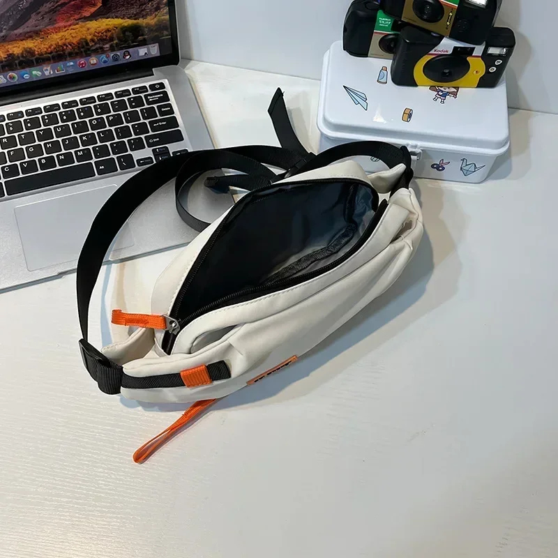 حقيبة صدر متعددة الاستخدامات على الطراز الياباني للنساء حقيبة كروس رياضية كاجوال للرجال بسعة كبيرة حقيبة كتف للطلاب في الشارع #4