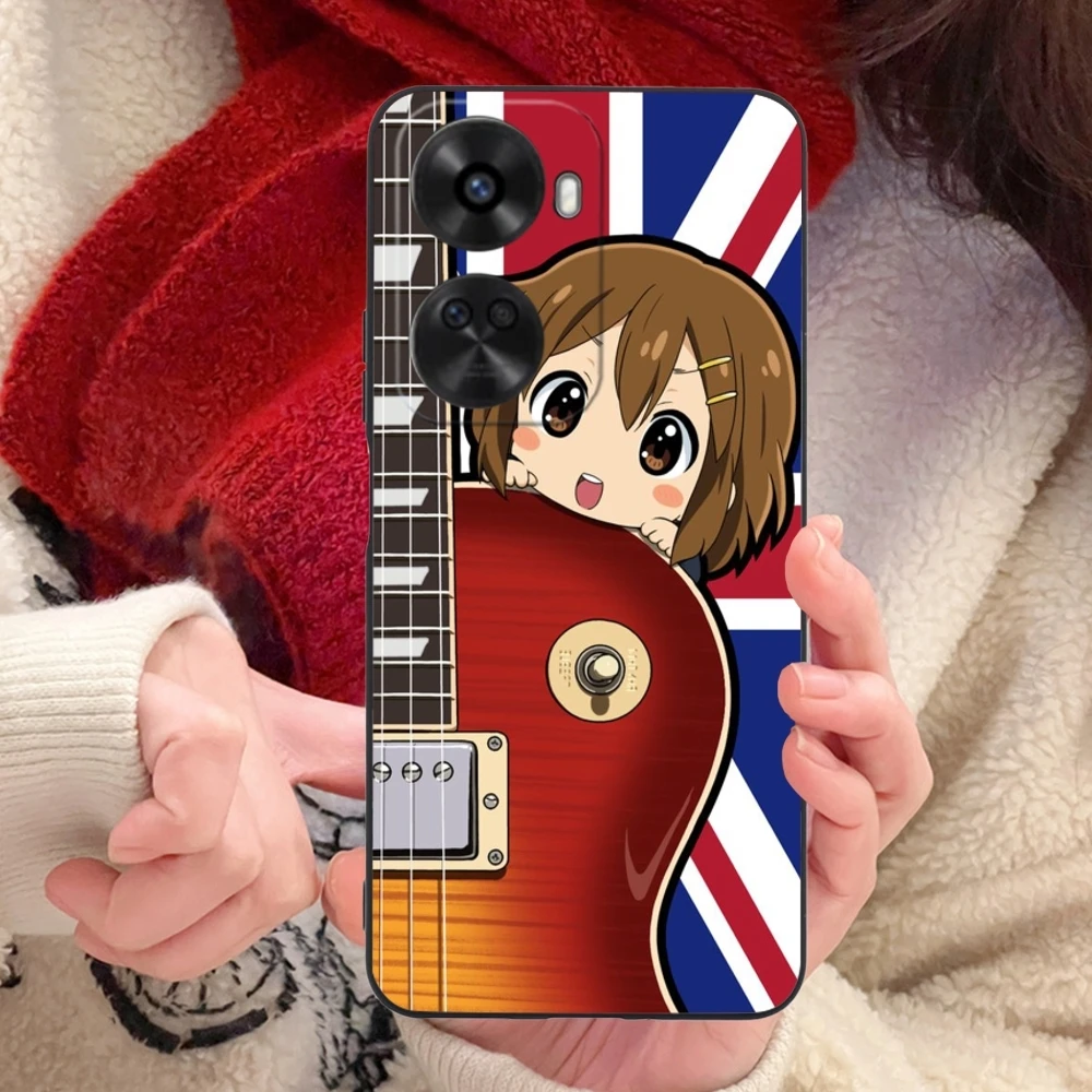 K-ON Hirasawa Yui Mobile Cell Phone Case for Huawei Nova 12 11 10 9 8 7 Pro SE 5G Black Soft Phone Cover Shell