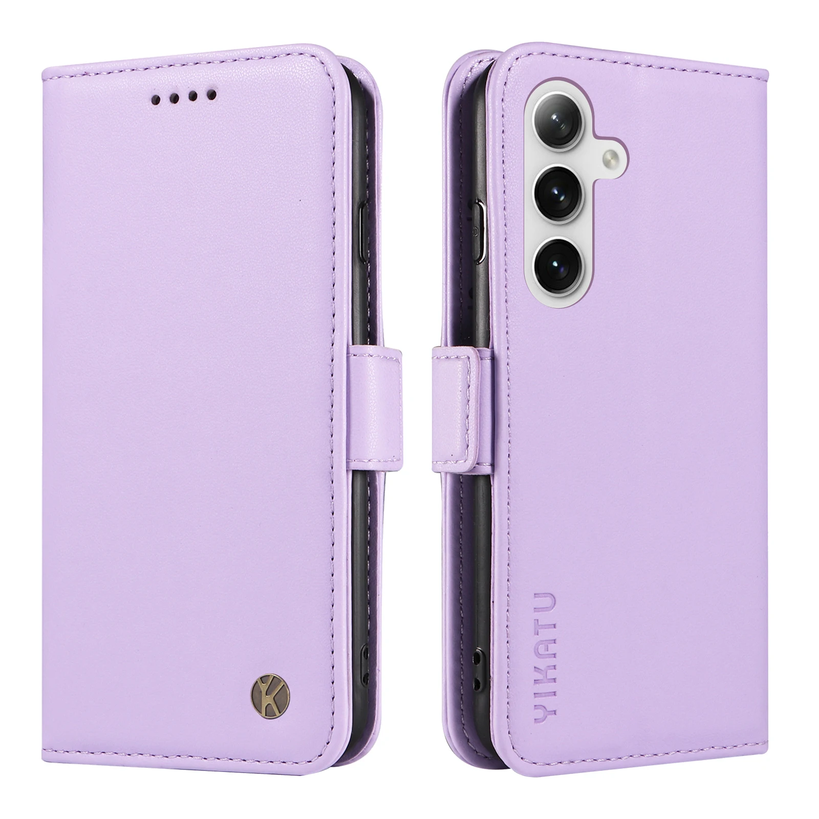 حافظة لهاتف سامسونج جالاكسي S 9 10 20 21 22 23 24 25 Plus Ultra FE حافظة هاتف مغناطيسية بإبزيم جانبي فاخر لتخزين البطاقات والمال