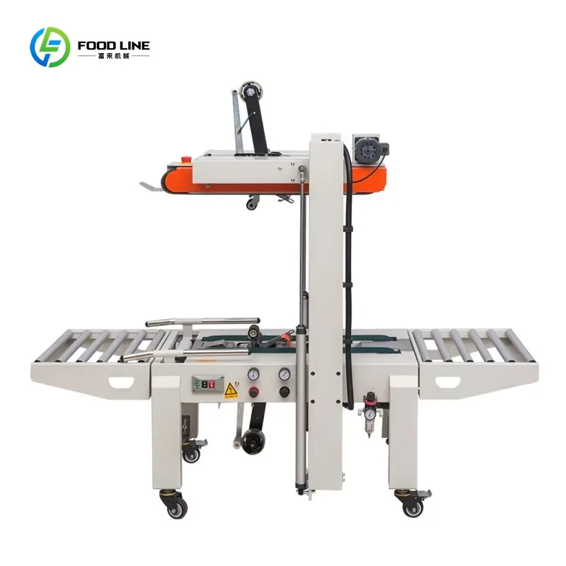 

Custom Automatic Adjusting Different Sizes Pneumatic Carton Box Adhesive Tape Sealing Machine