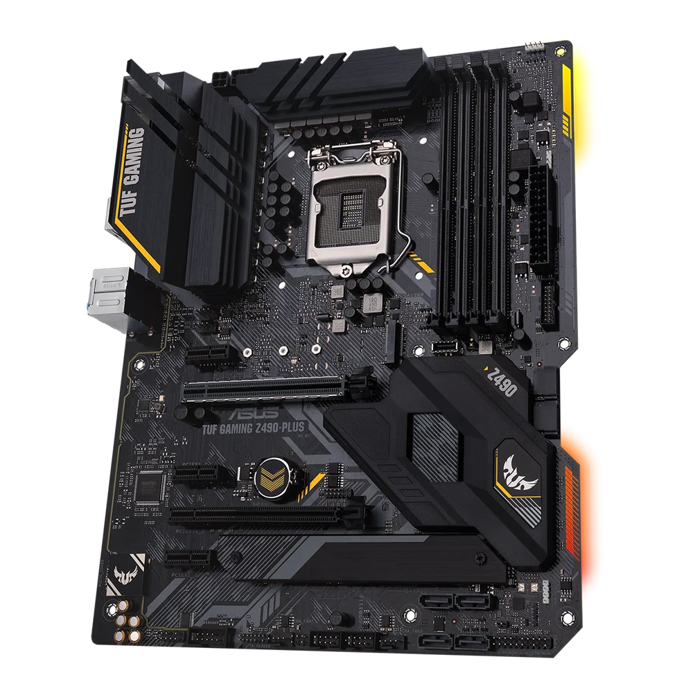 Asus TUF herní Z490-PLUS LGA 1200  intel Z490 podpora  i3-10300 10500 10600 11600 11700 11900 cpu M.2 DDR4 128GB