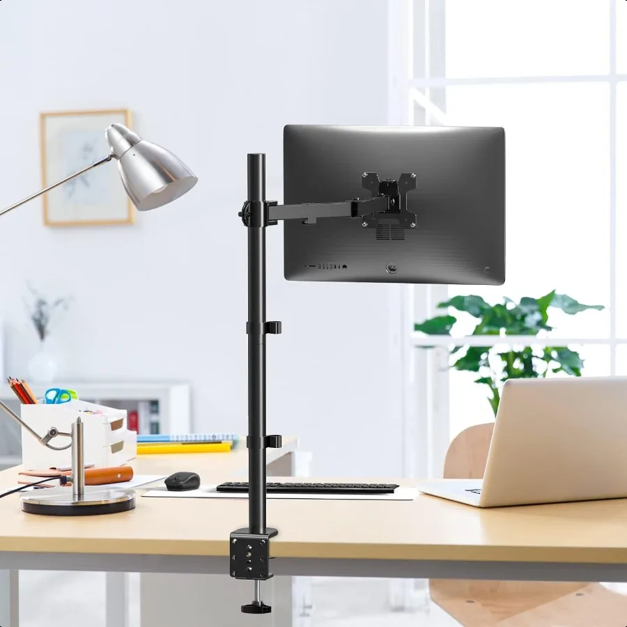 Monitor Arm Mount for Desk Single Extra Tall Computer Desk Mount Monitor Bracket Mount Stand Single up to 32 inch 22 lbs M001XL