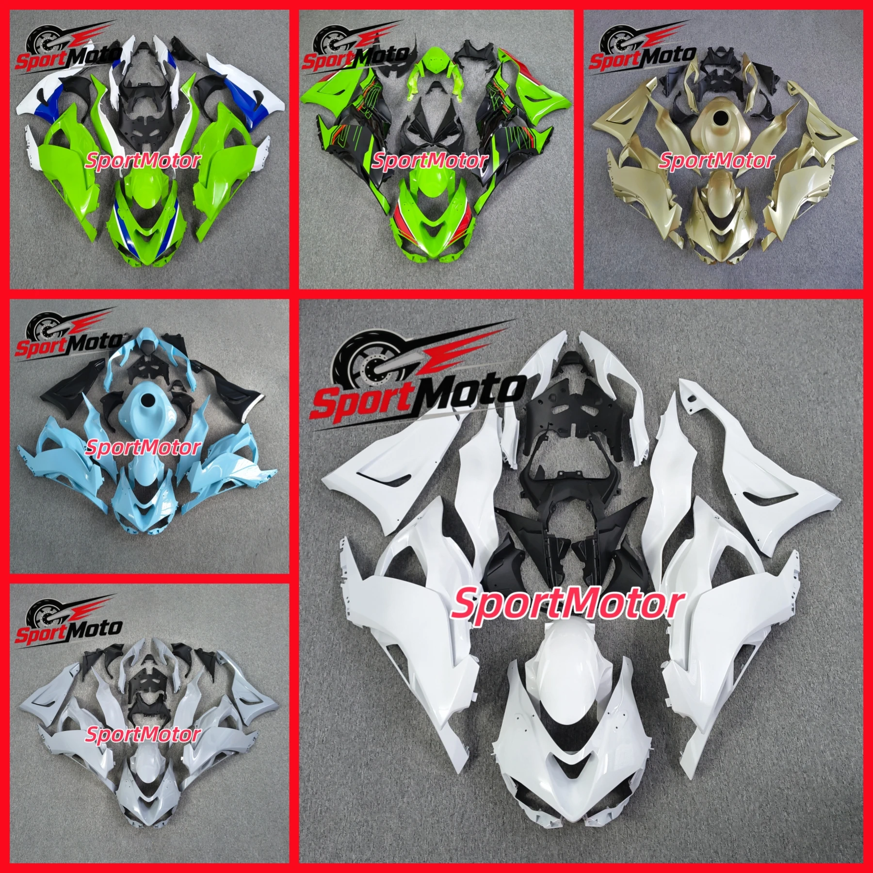 New ABS For ZX6R 600 2024 2025 2026 for zx-6r zx 6r 636 24-26 Fairing kit Bodywork cowl Bright Black Replacement