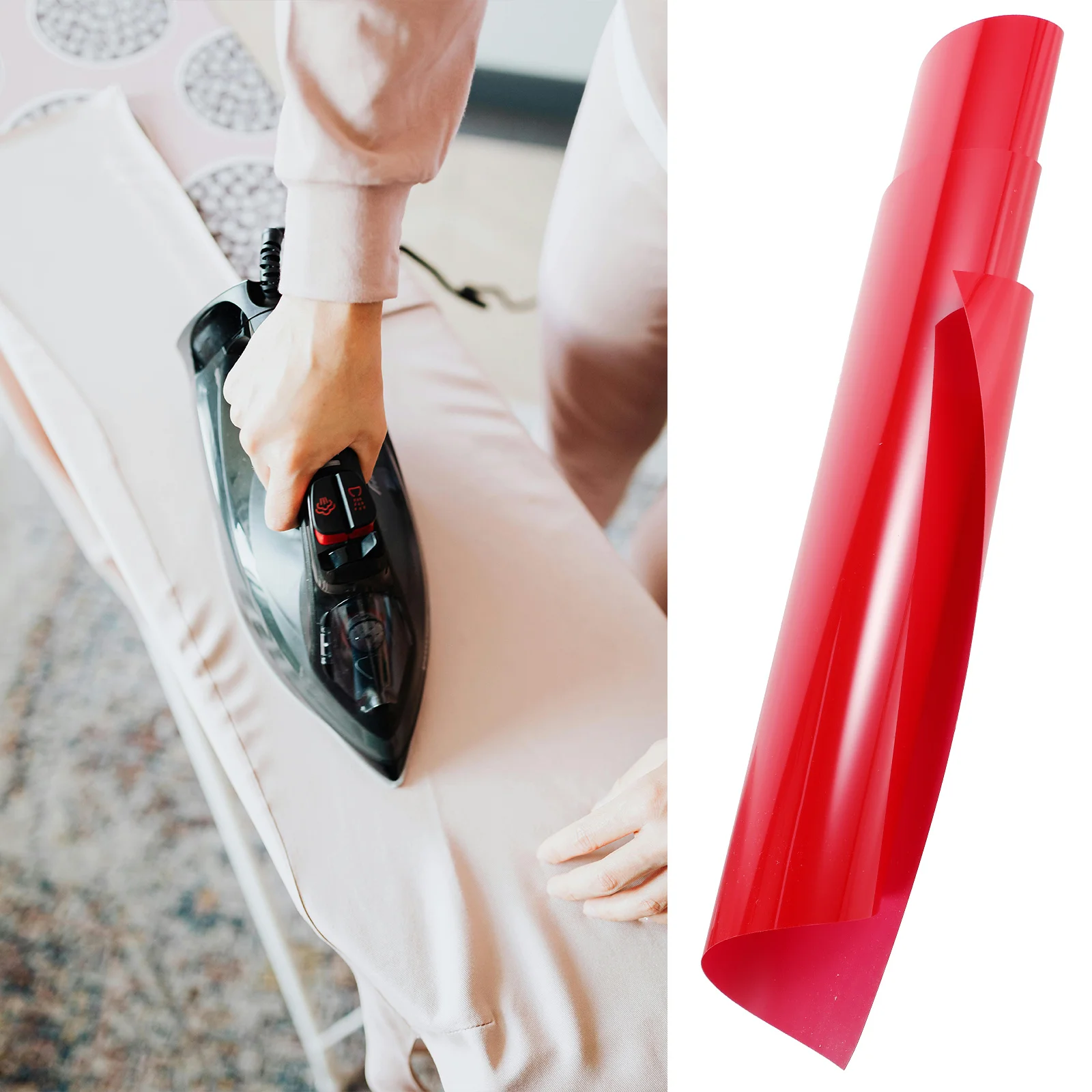 

Heat Press Vinyl for Shirts 3D Puff Heat Transfer Vibrant Red 3D Effect DIY Tool Engravings Durable Easy to Use