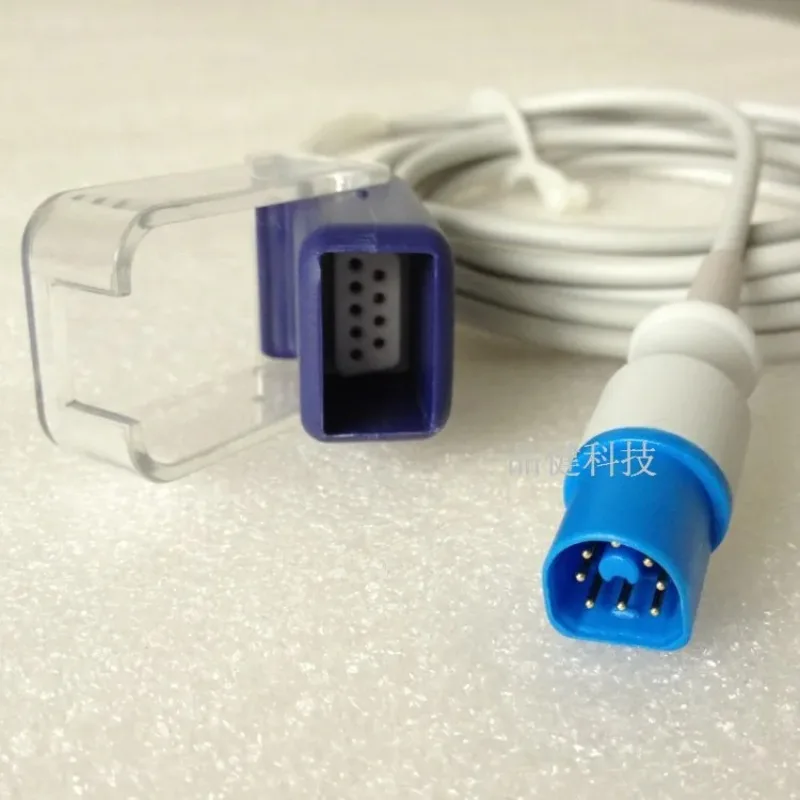 Compatible SpO2 Extension Cable & Main Cable for  Goldway Patient Monitor MP20 MP30 MP40 VM6, ECG Monitor Accessory