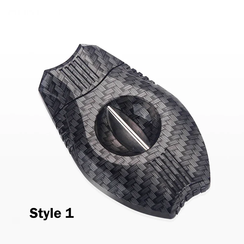 Ultralight Cigar Accessories Cigar Scissors Carbon Fiber Classic V Cigar Cutter Guillotine Pocket Kinfe Smoking