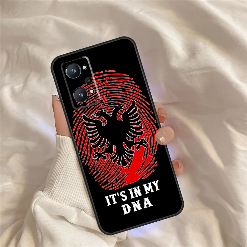 Albania Người Albania Cờ Dành Cho Realme C21Y C25Y C25s C11 C21 C31 C15 C35 8i 9i 8 9 Pro GT sư GT Neo 3 3T 2T