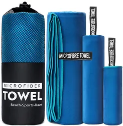 Toallas de playa de microfibra, toallas deportivas de secado rápido, ultraligeras, súper absorbentes, para baño, gimnasio, playa, natación y Yoga