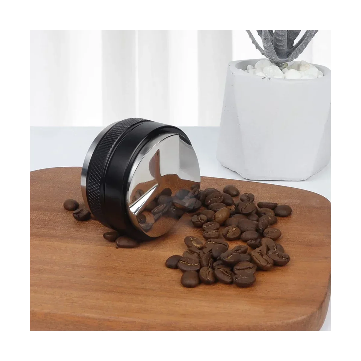 

51Mm 304 Stainless Steel 3 Angled Slopes and Flat Base Double Head Coffee Powder Tamper Espresso Portafilter Filter