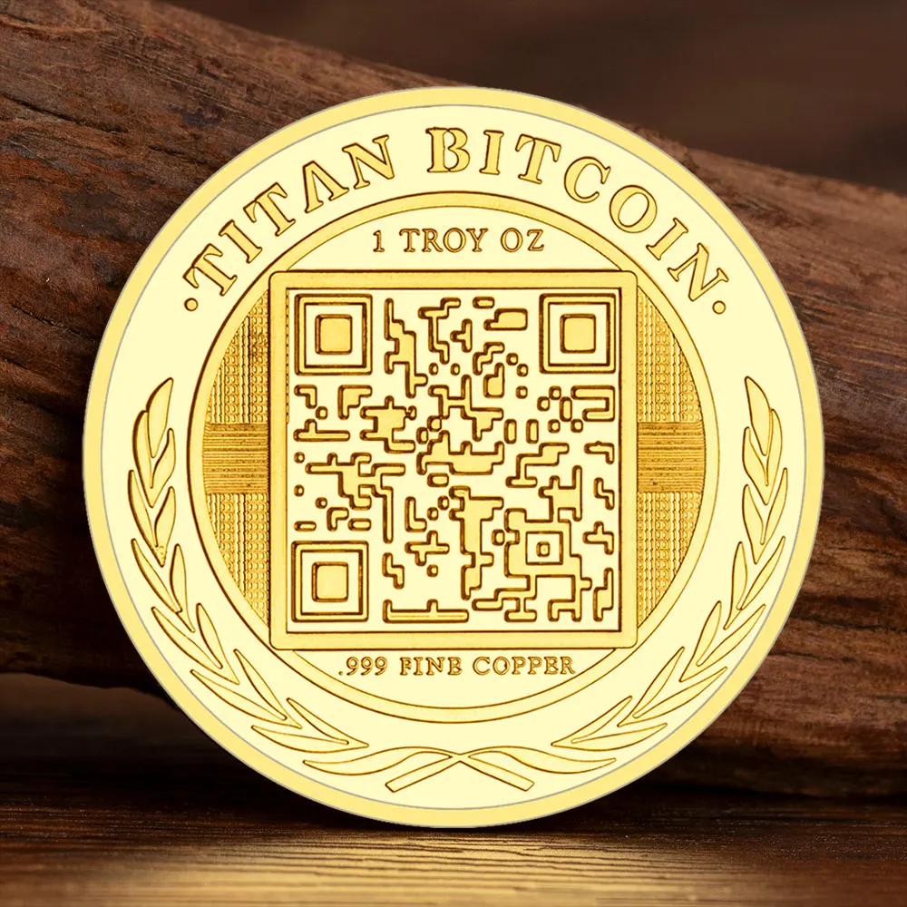 Half Bitcoin 2015 Collectible Gift Souvenir Coin Cryptocurrency Coins Titan Bitcoin Commemorative Decorations