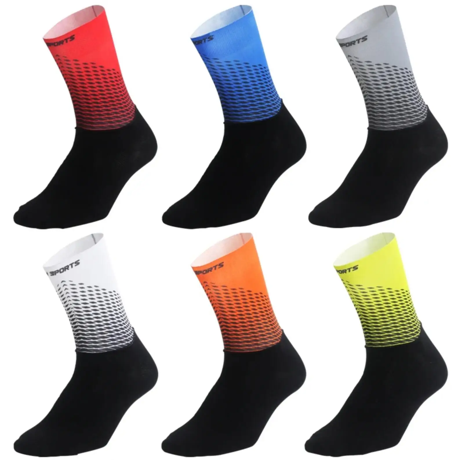 SPORCKS Anti Slip Outdoor Cycling Socks Seamless Integral Moulding Camping Hiking Running Bicycle Bike Sport Socks