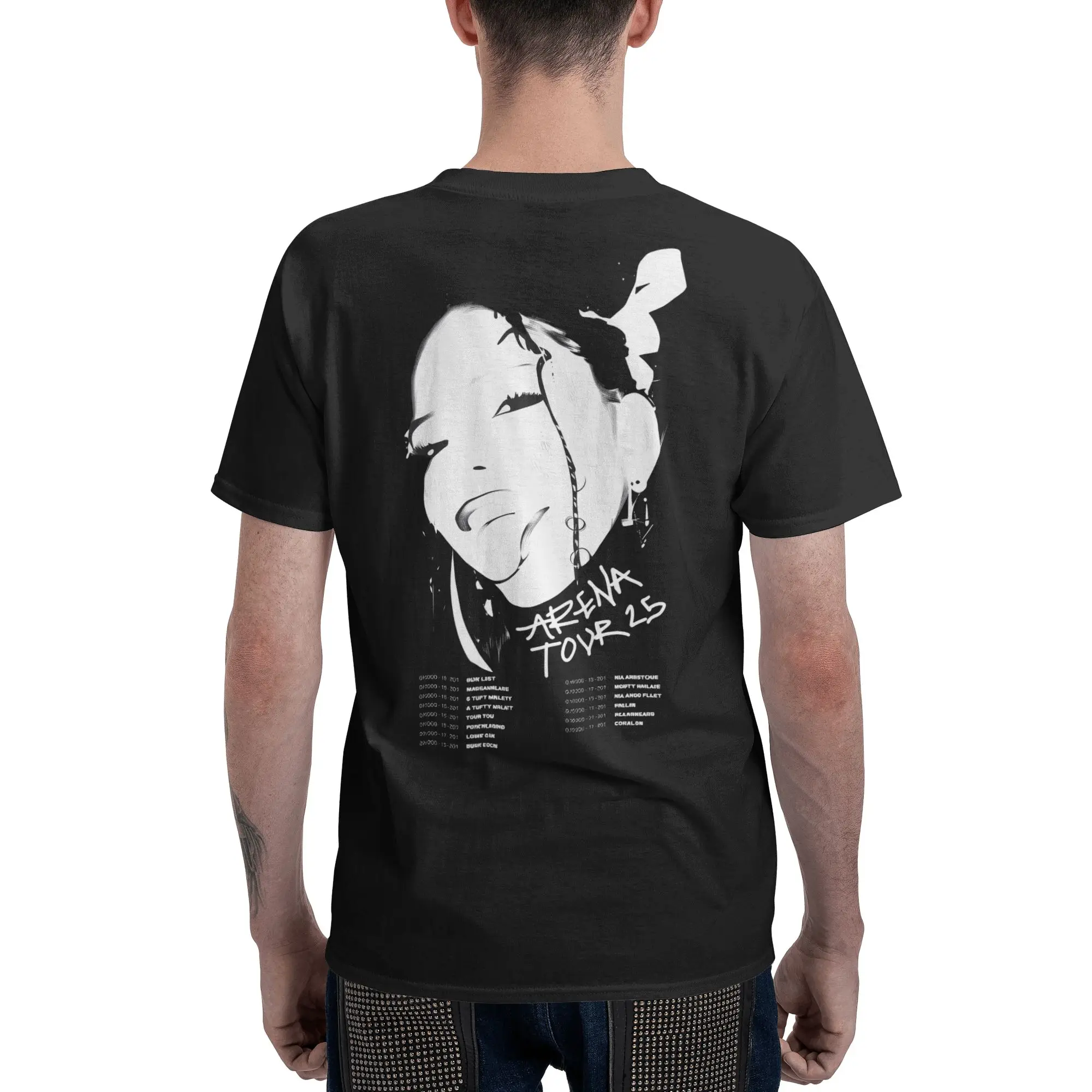 تي شيرت تقليدي المغني نينا تشوبا تي شيرتات قطن ألبوم جديد جولة 2025 الترفيه تي شيرت للرجل الصيف Y2K عادية كم قصير