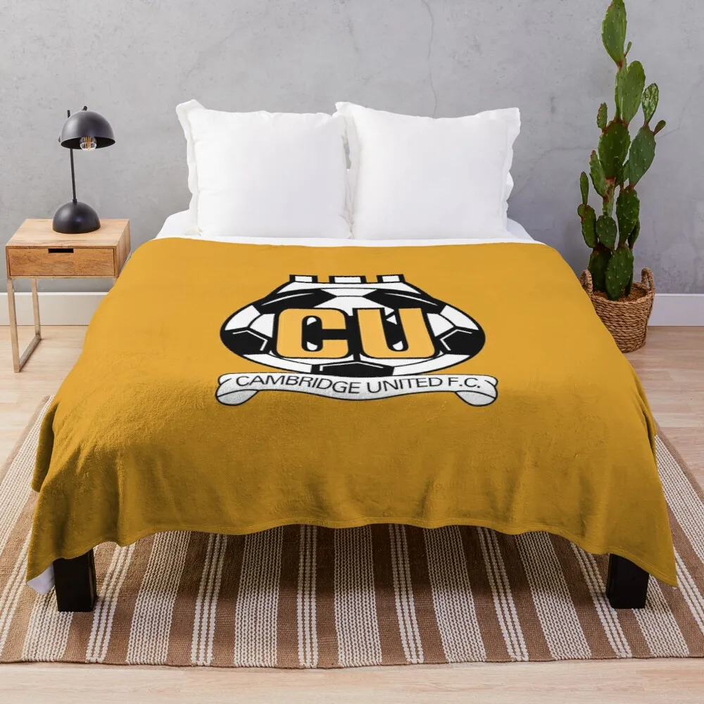 Cambridge United FC Throw Blanket blanket sofa Sofa quilt