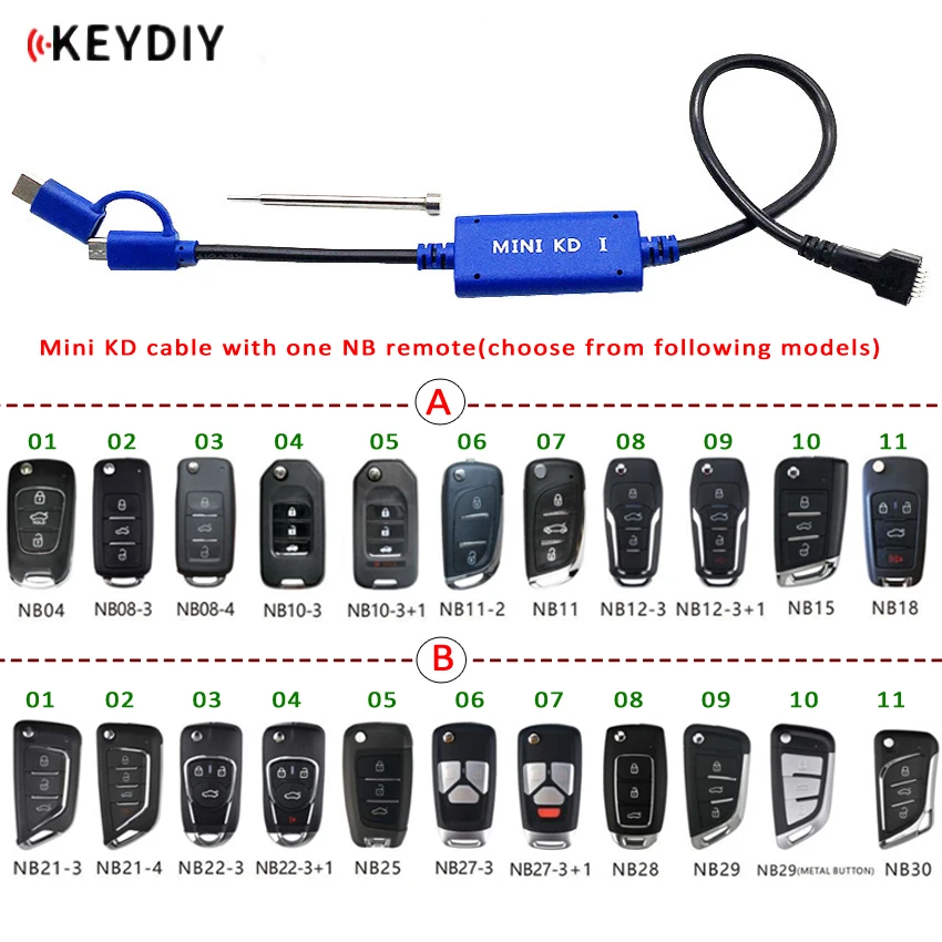 

KEYDIY Mini KD Key Generator Remotes Warehouse in Your Phone Support Android Make More Than 1000 Auto Remotes with NB remote