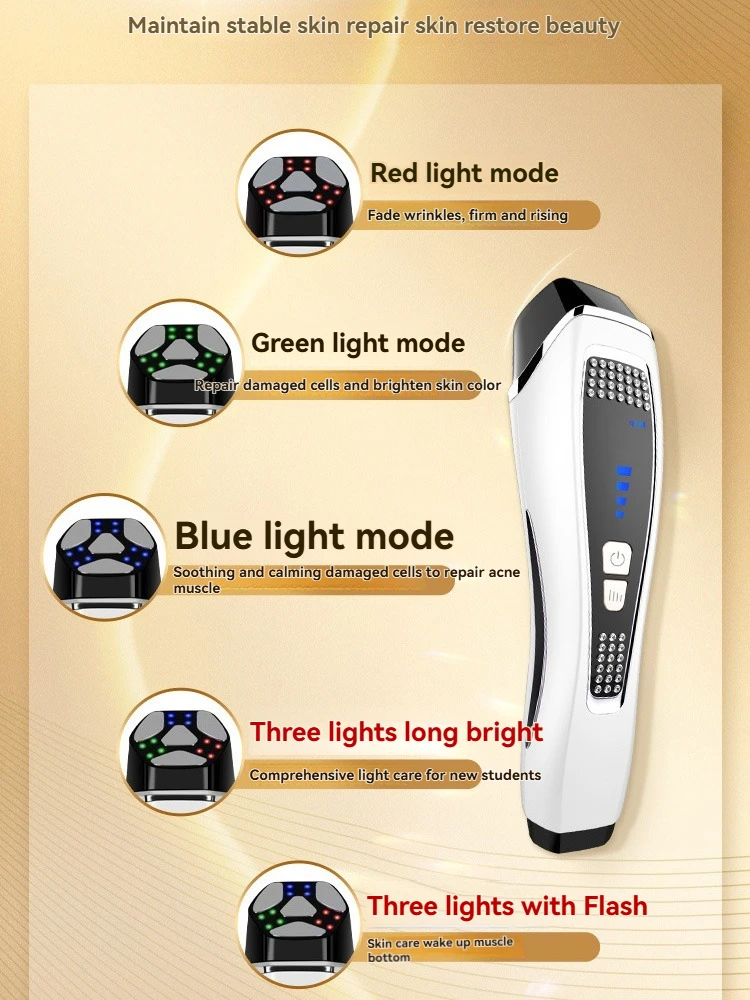 Masażer do twarzy i szyi, ujędrnianie i lifting, fototerapia, odmładzanie skóry, pielęgnacja kosmetyczna, masaż wibracyjny, łagodzenie bólu mięśni.