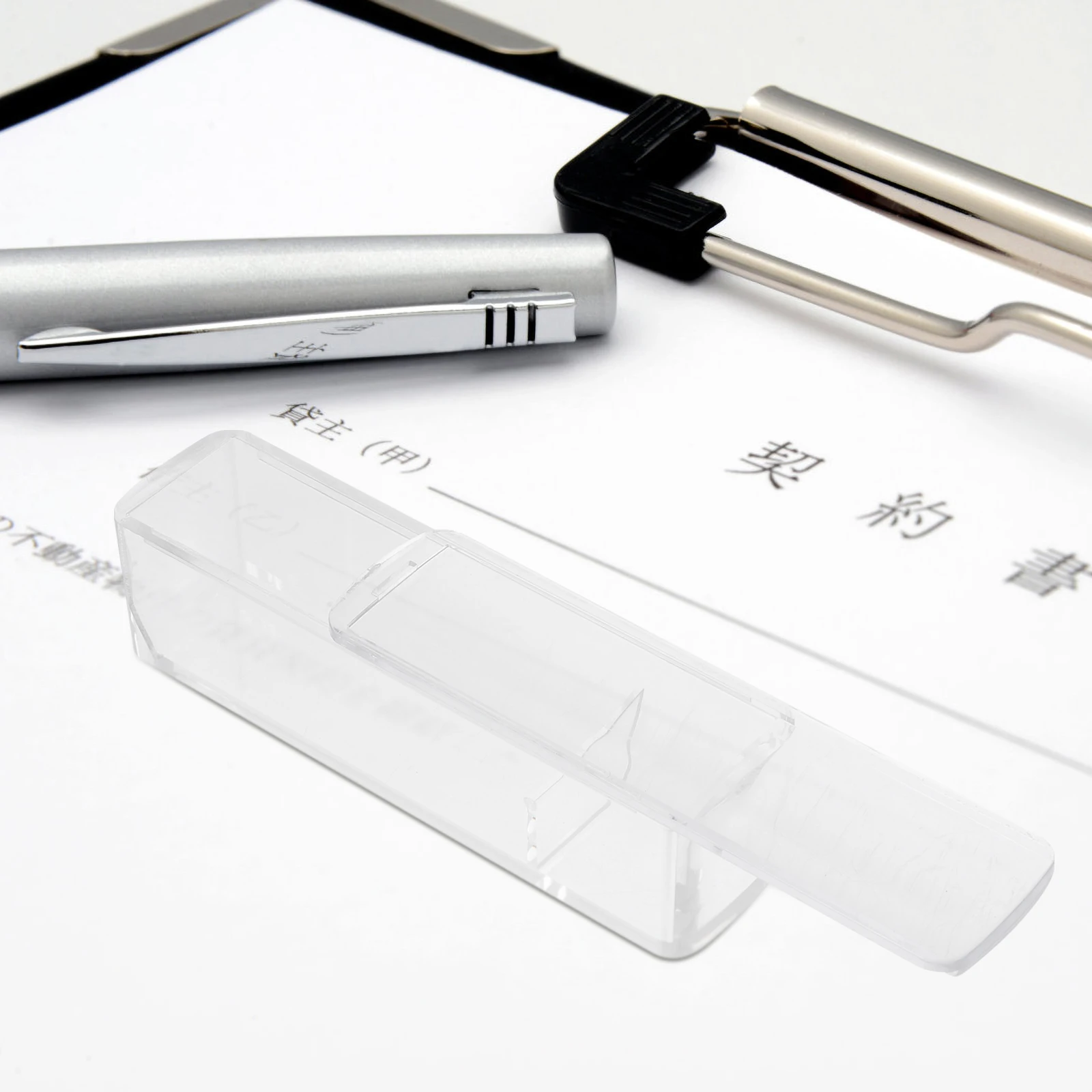 

5Pcs Durable ABS Stamper Storage Box Waterproof Official Seal Holder Financial Container